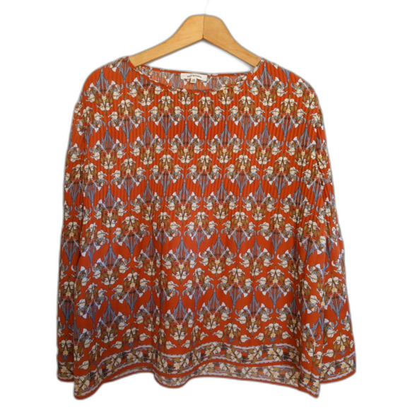 Max Studio Women's Crepe Pleated Blouse - Picture 2 of 6